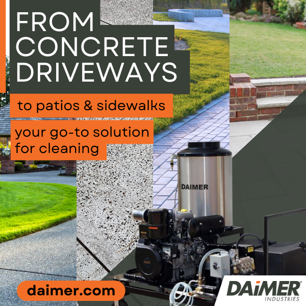 pavement cleaner for cleaning driveways