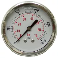 Pressure Gauge 0-1000 PSI 2"  (GA101000)